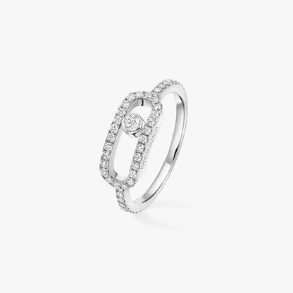 [Noble Aura jewelry]Move Uno Diamond Ring in Gold