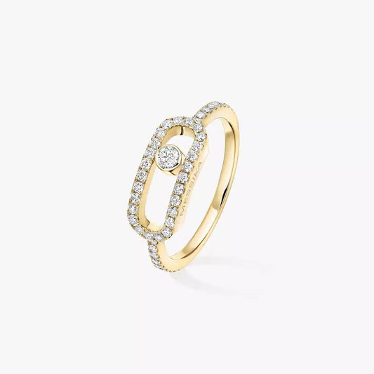 [Noble Aura jewelry]Move Uno Diamond Ring in Gold