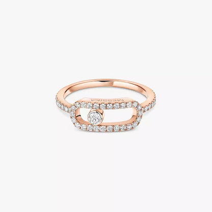 [Noble Aura jewelry]Move Uno Diamond Ring in Gold