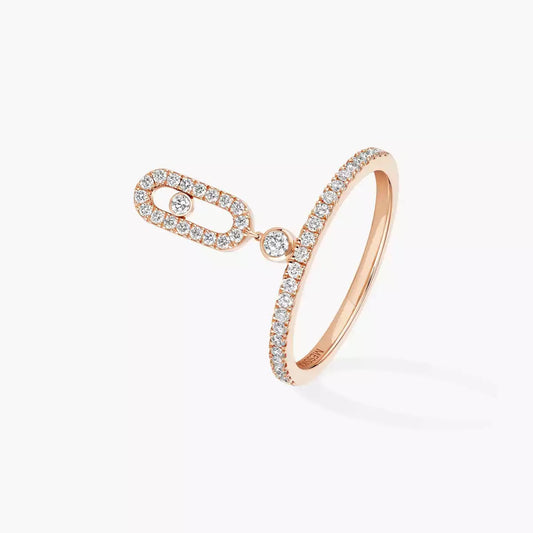 [Noble Aura jewelry]Move Uno Diamond Ring