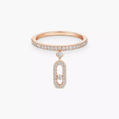 [Noble Aura jewelry]Move Uno Diamond Ring