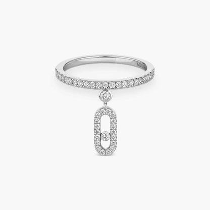 [Noble Aura jewelry]Move Uno Diamond Ring
