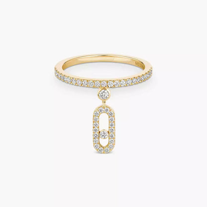 [Noble Aura jewelry]Move Uno Diamond Ring