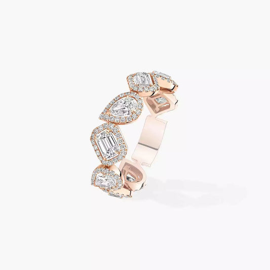 [Noble Aura jewelry]Diamond Wedding Ring My Twin