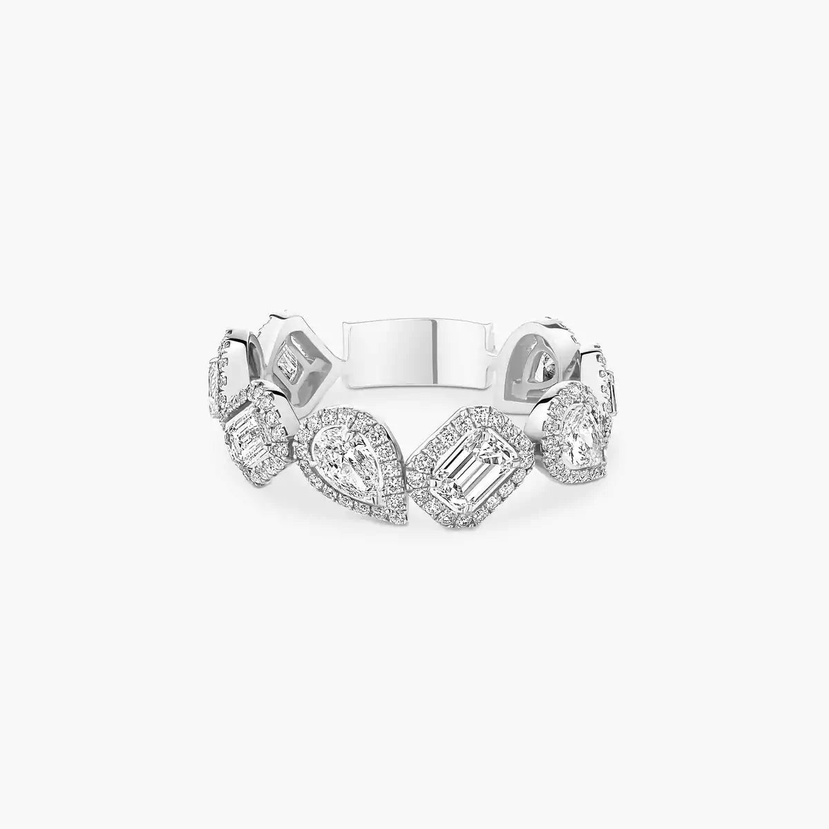 [Noble Aura jewelry]Diamond Wedding Ring My Twin
