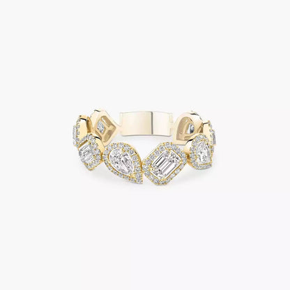 [Noble Aura jewelry]Diamond Wedding Ring My Twin