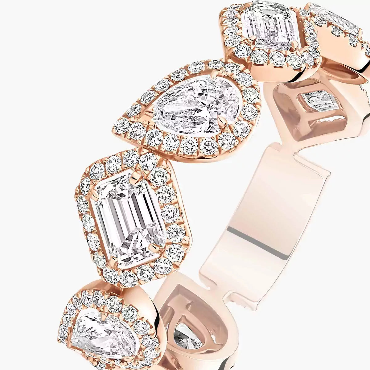 [Noble Aura jewelry]Diamond Wedding Ring My Twin