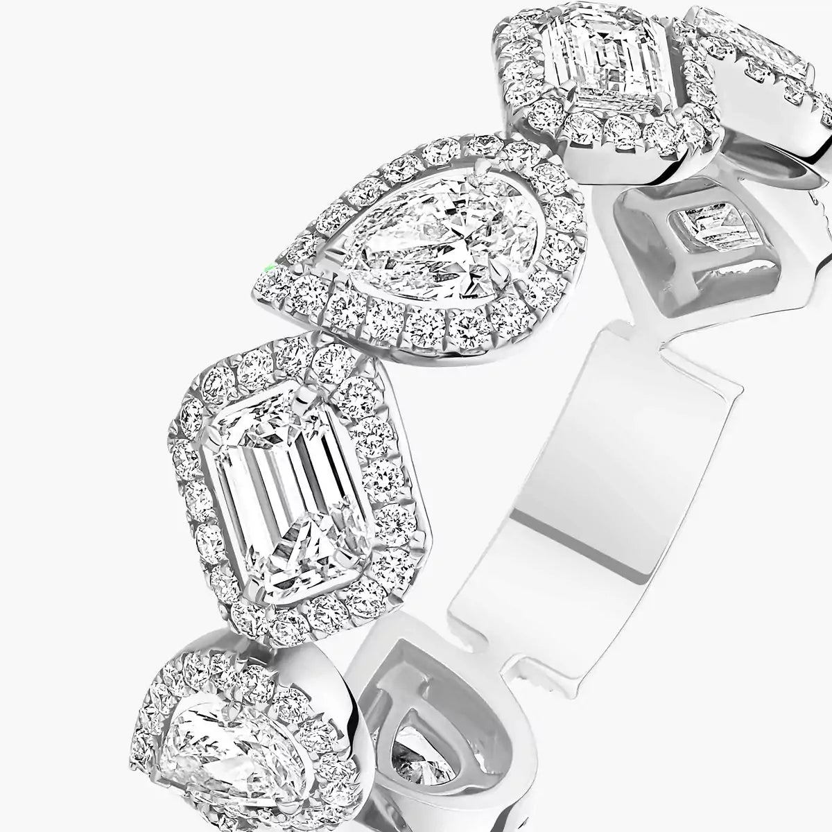 [Noble Aura jewelry]Diamond Wedding Ring My Twin