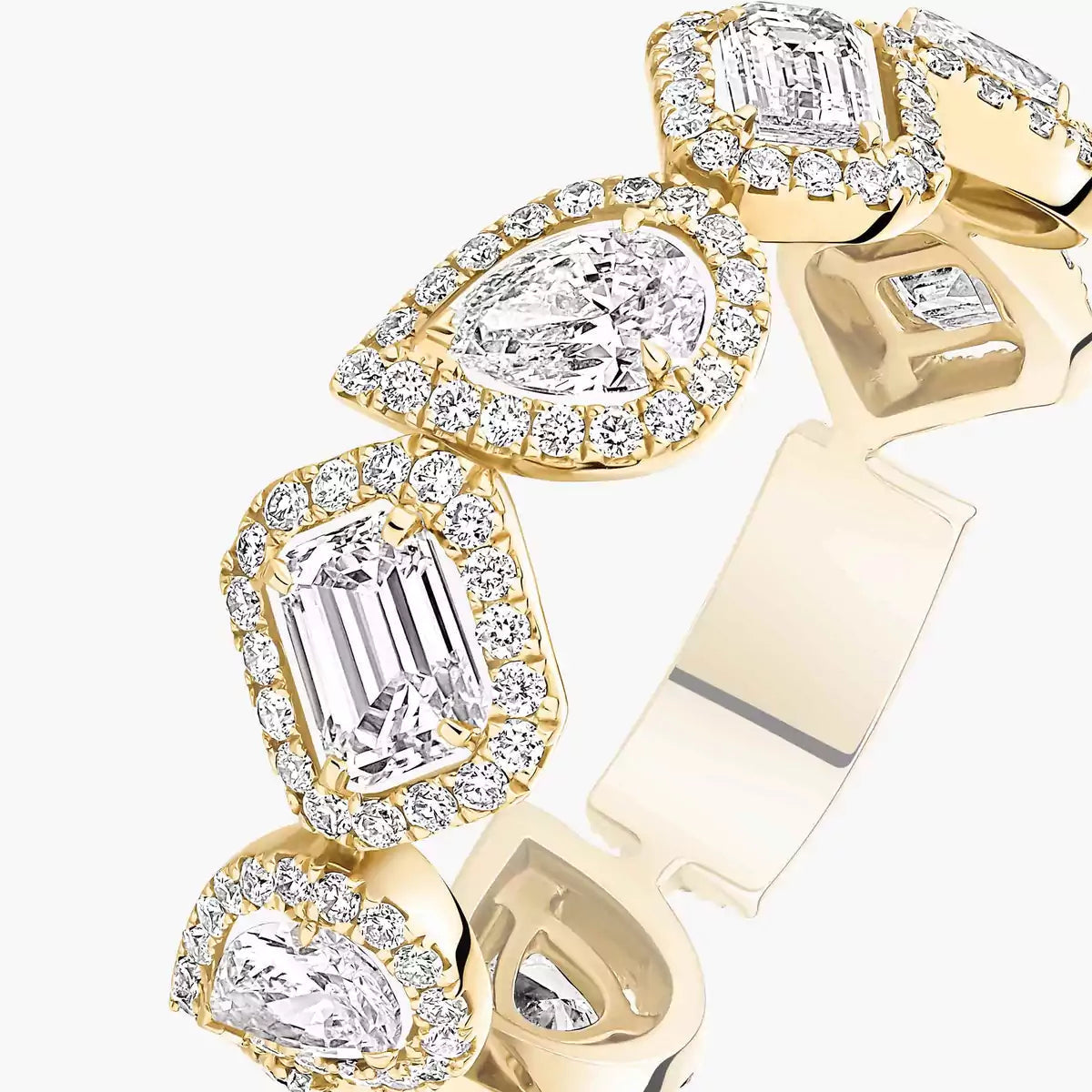 [Noble Aura jewelry]Diamond Wedding Ring My Twin
