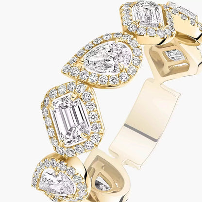 [Noble Aura jewelry]Diamond Wedding Ring My Twin