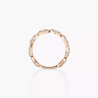 [Noble Aura jewelry]Diamond Wedding Ring My Twin