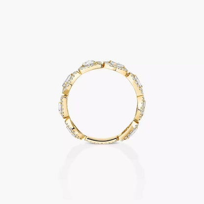 [Noble Aura jewelry]Diamond Wedding Ring My Twin