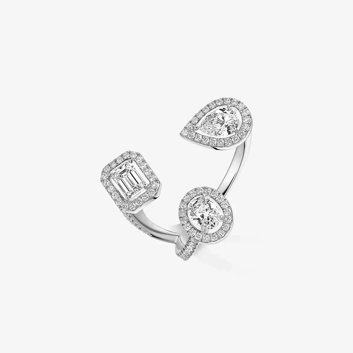 [[Noble Aura jewelry] Diamond Ring 0,25ct My Twin Trilogy