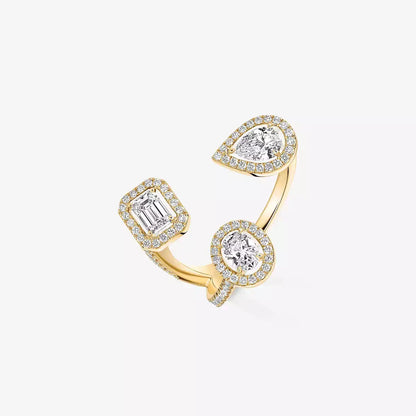 [[Noble Aura jewelry] Diamond Ring 0,25ct My Twin Trilogy