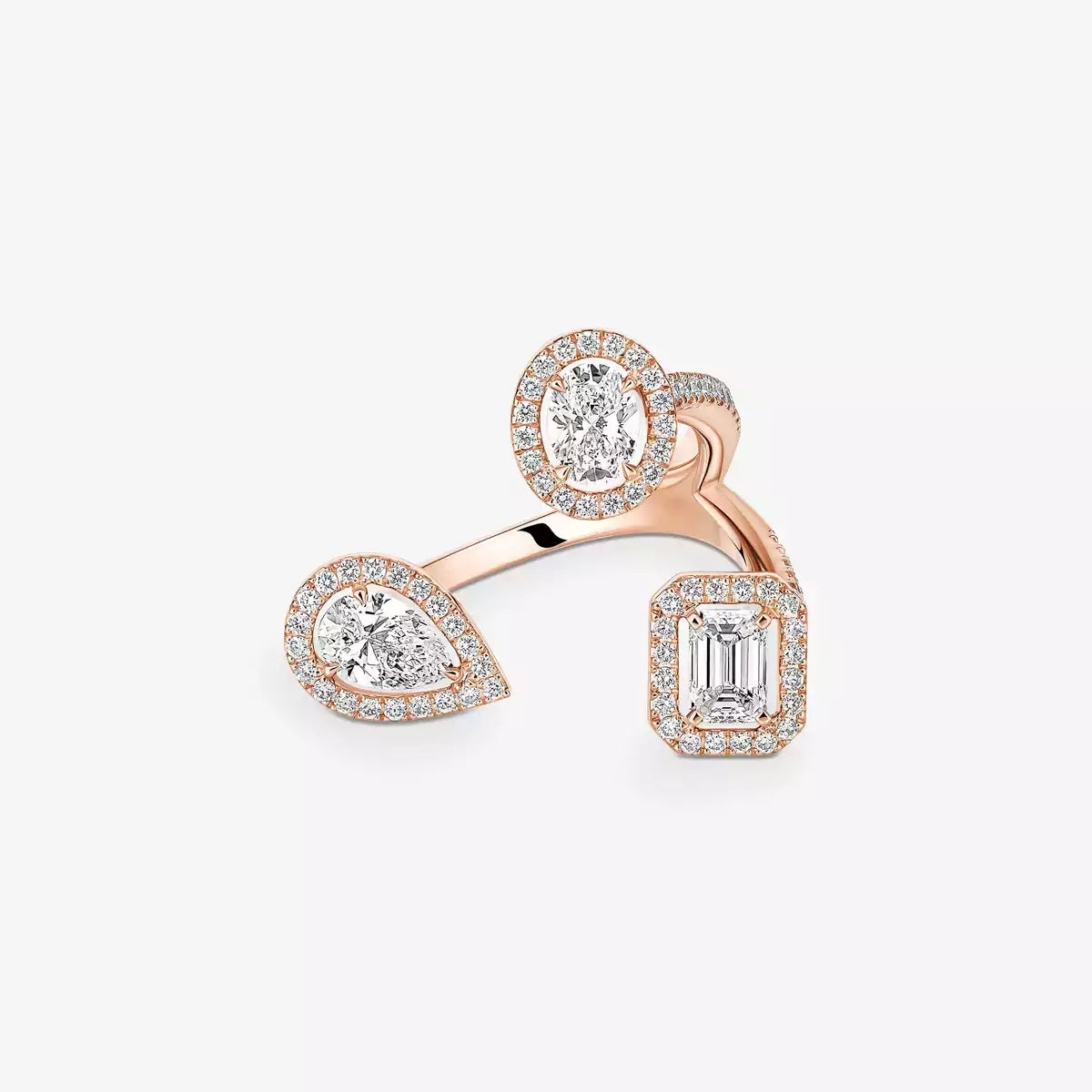[[Noble Aura jewelry] Diamond Ring 0,25ct My Twin Trilogy