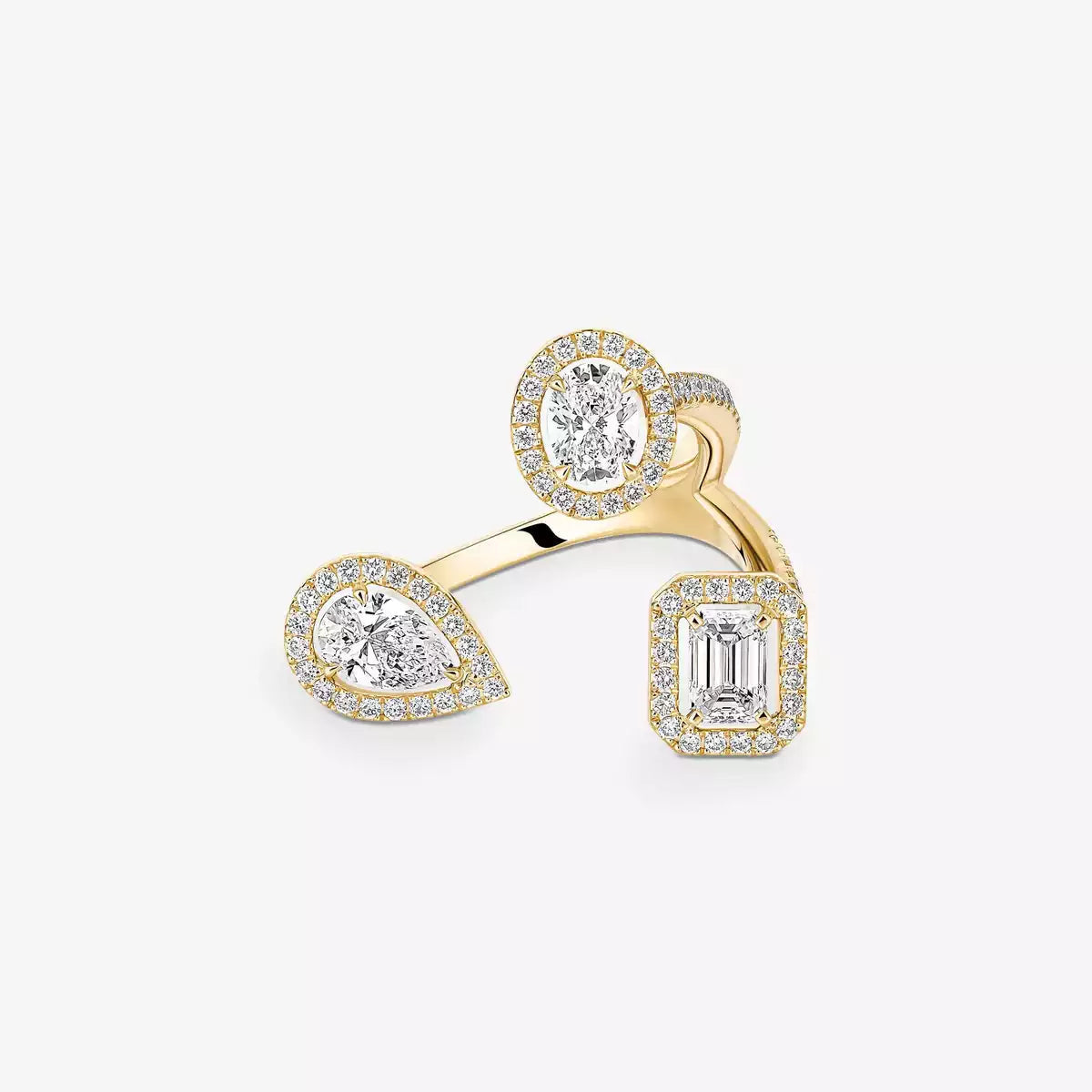 [[Noble Aura jewelry] Diamond Ring 0,25ct My Twin Trilogy