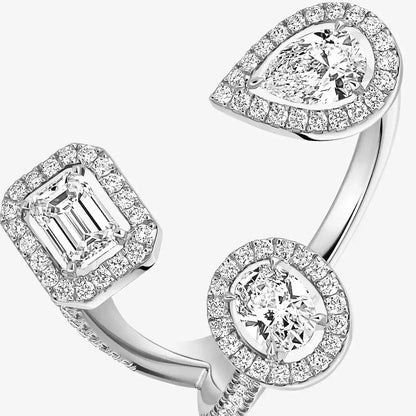 [[Noble Aura jewelry] Diamond Ring 0,25ct My Twin Trilogy