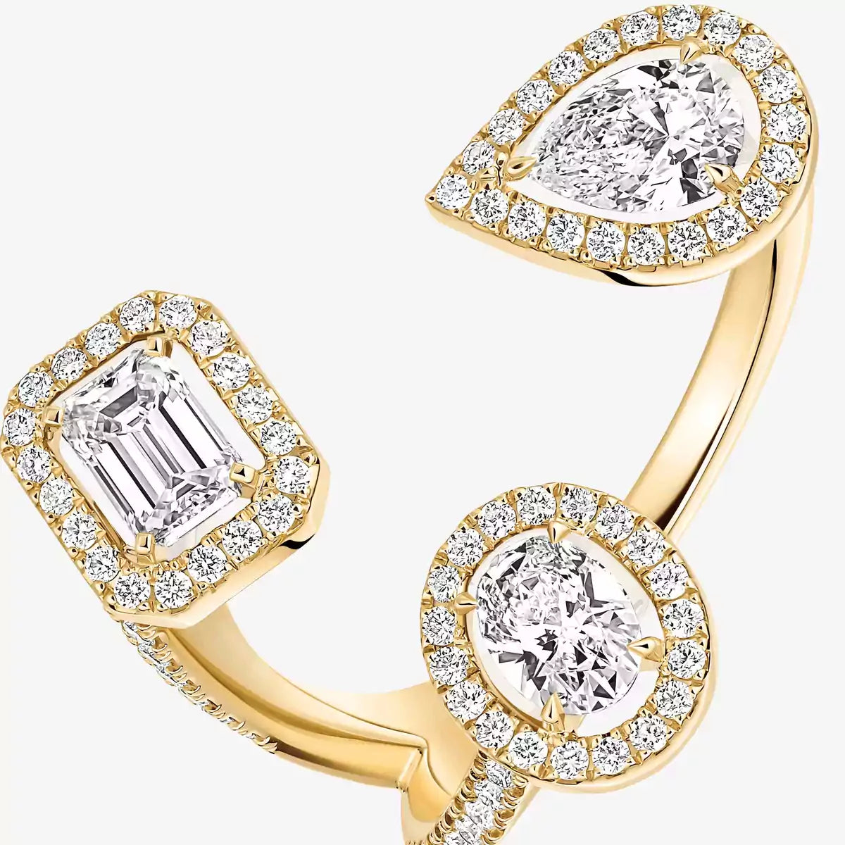 [[Noble Aura jewelry] Diamond Ring 0,25ct My Twin Trilogy
