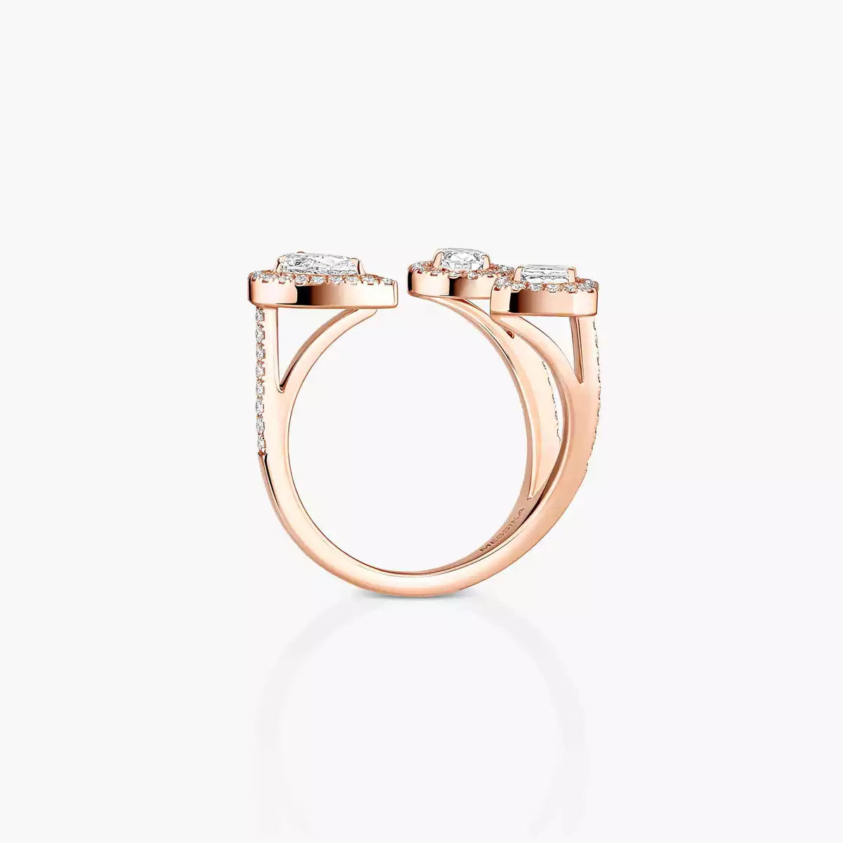 [[Noble Aura jewelry] Diamond Ring 0,25ct My Twin Trilogy