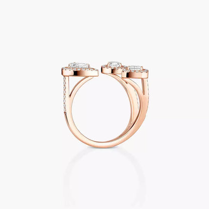 [[Noble Aura jewelry] Diamond Ring 0,25ct My Twin Trilogy