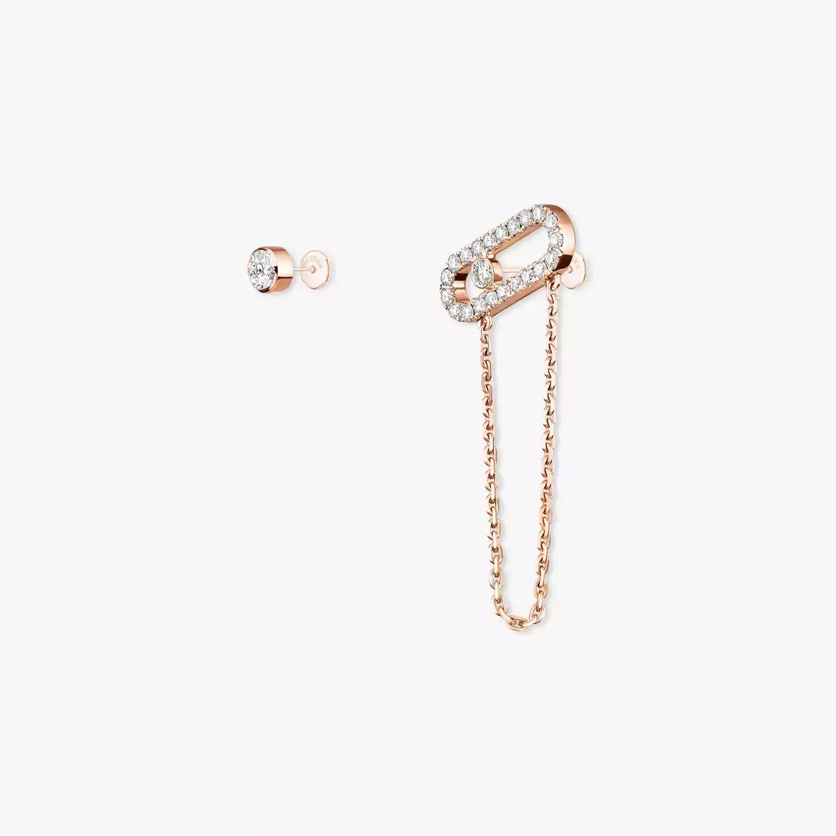 [Noble Aura jewelry]Move Uno Diamond Earrings