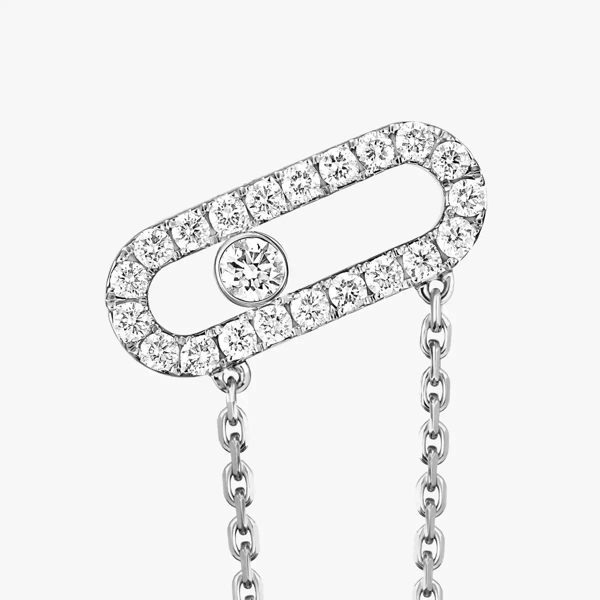 [Noble Aura jewelry]Move Uno Diamond Earrings