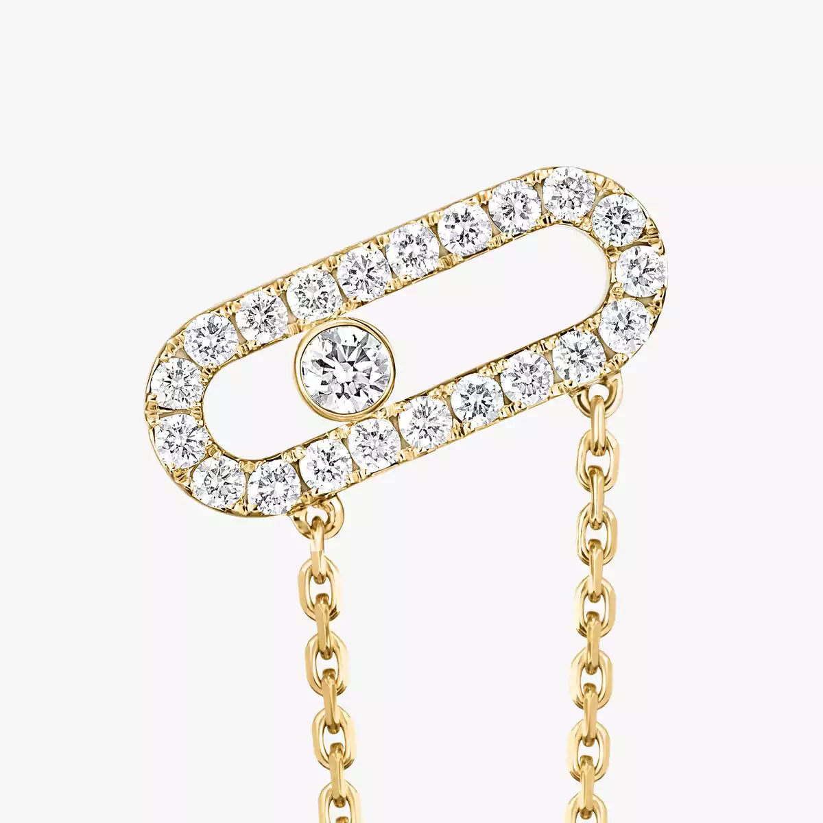 [Noble Aura jewelry]Move Uno Diamond Earrings