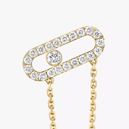 [Noble Aura jewelry]Move Uno Diamond Earrings