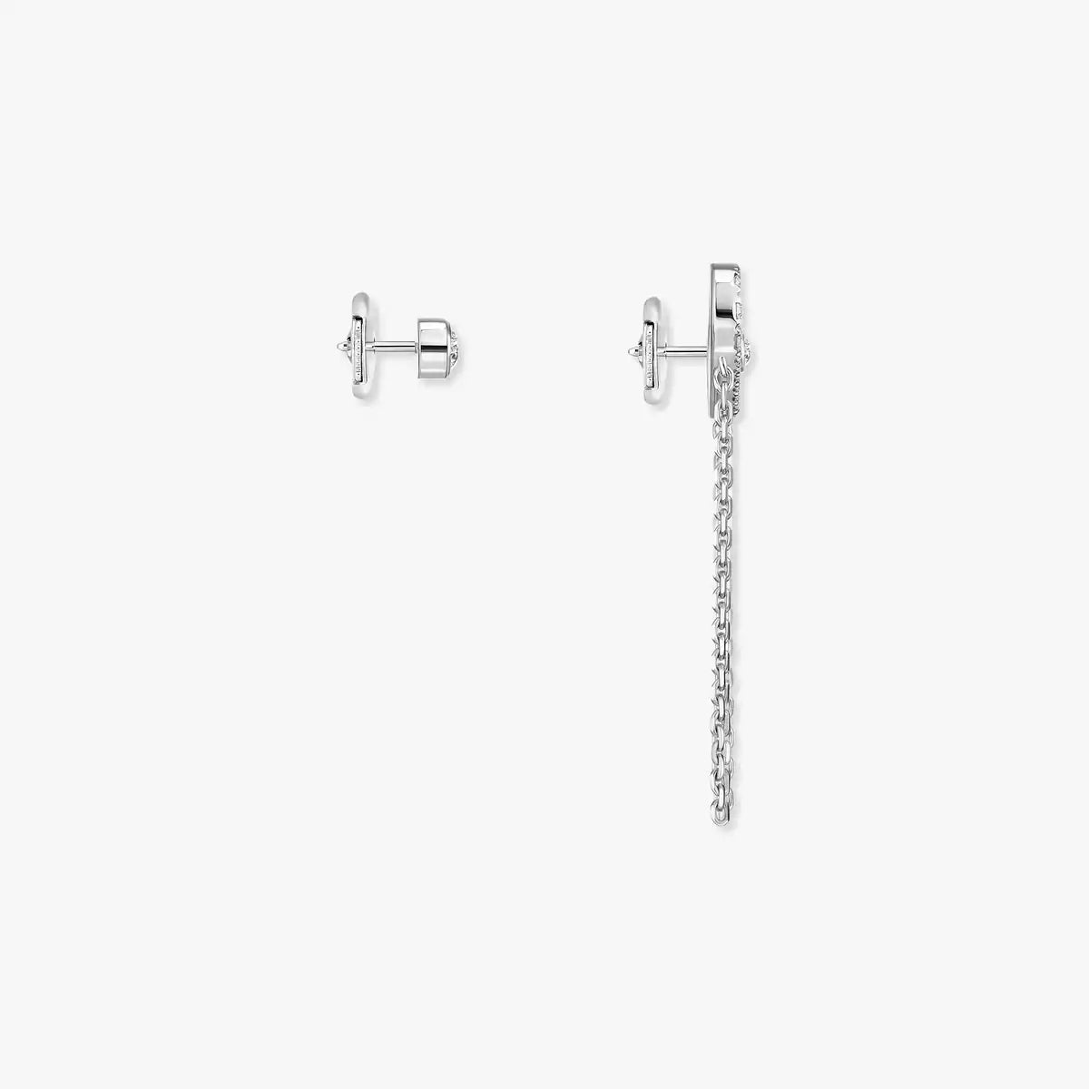 [Noble Aura jewelry]Move Uno Diamond Earrings