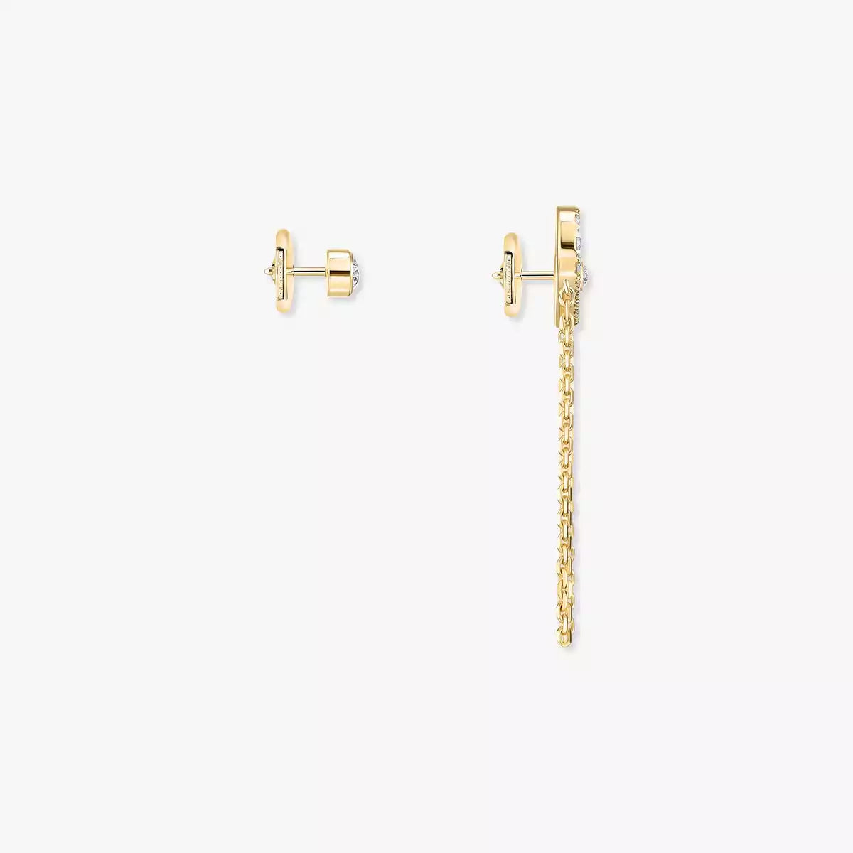 [Noble Aura jewelry]Move Uno Diamond Earrings