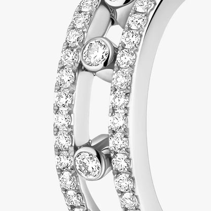 [Noble Aura jewelry]Diamond Pave_ Hoop Earrings Move