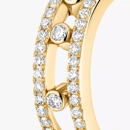 [Noble Aura jewelry]Diamond Pave_ Hoop Earrings Move