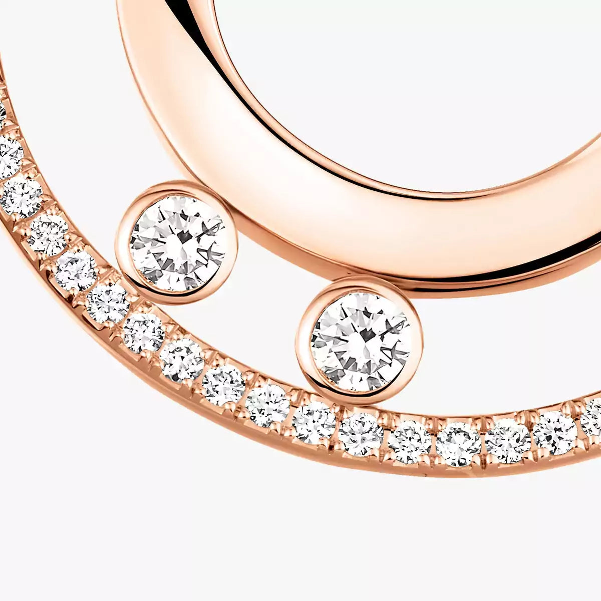 [Noble Aura jewelry]Move Romane Small Diamond Hoop Earrings