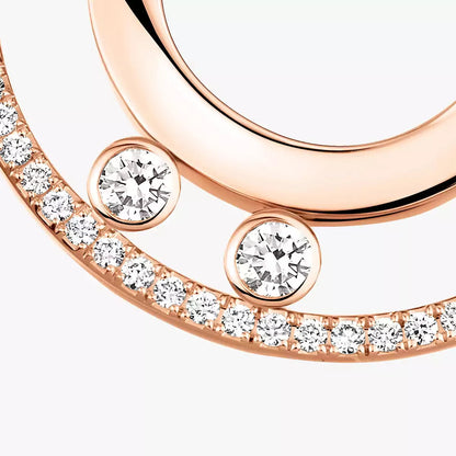 [Noble Aura jewelry]Move Romane Small Diamond Hoop Earrings