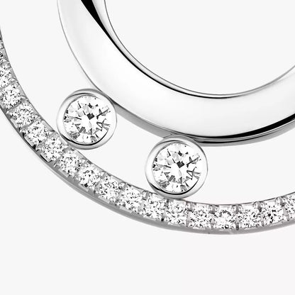 [Noble Aura jewelry]Move Romane Small Diamond Hoop Earrings