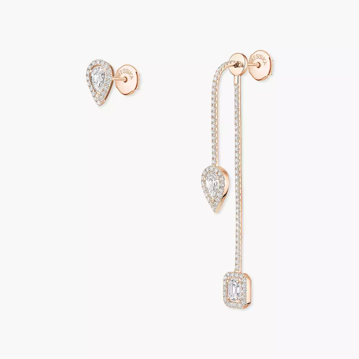 [Noble Aura jewelry]Diamond Drop Earrings My Twin