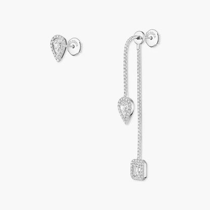 [Noble Aura jewelry]Diamond Drop Earrings My Twin