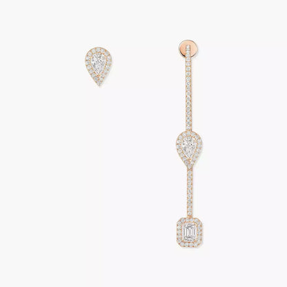 [Noble Aura jewelry]Diamond Drop Earrings My Twin