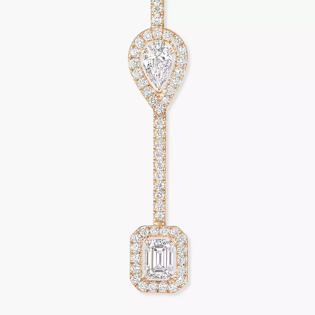 [Noble Aura jewelry]Diamond Drop Earrings My Twin