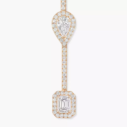 [Noble Aura jewelry]Diamond Drop Earrings My Twin