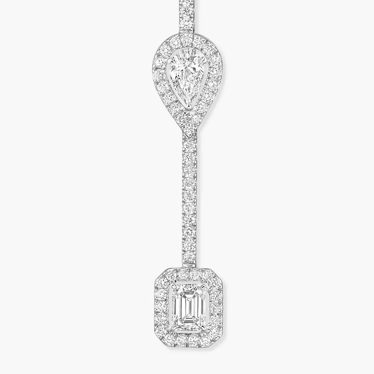 [Noble Aura jewelry]Diamond Drop Earrings My Twin
