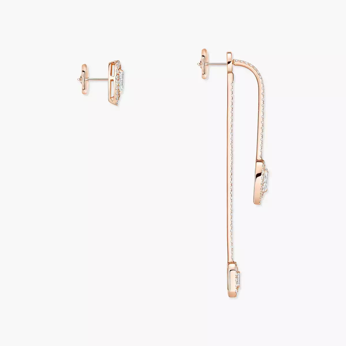 [Noble Aura jewelry]Diamond Drop Earrings My Twin