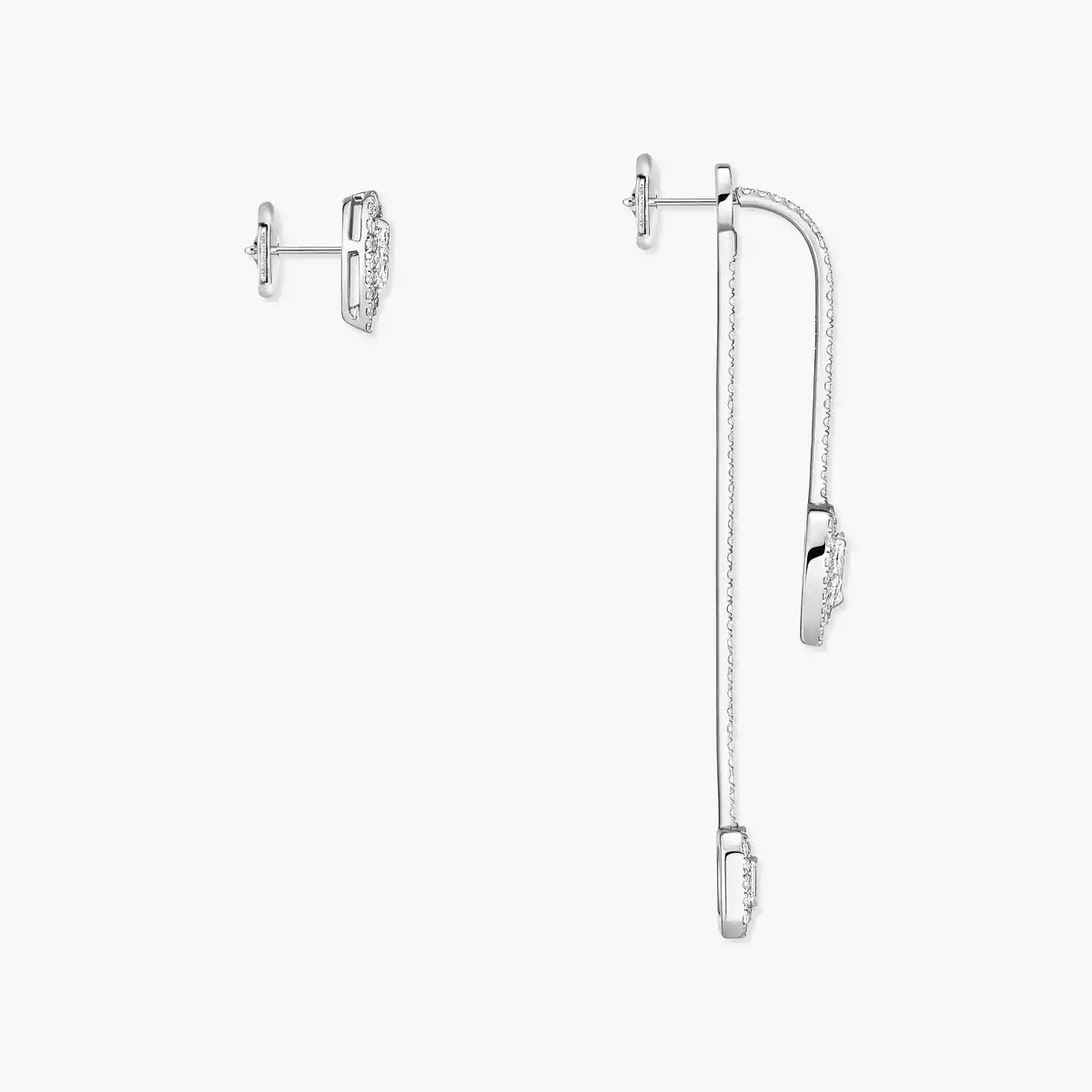 [Noble Aura jewelry]Diamond Drop Earrings My Twin