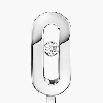 [Noble Aura jewelry]Diamond Mini Hoop Earrings Move Classique