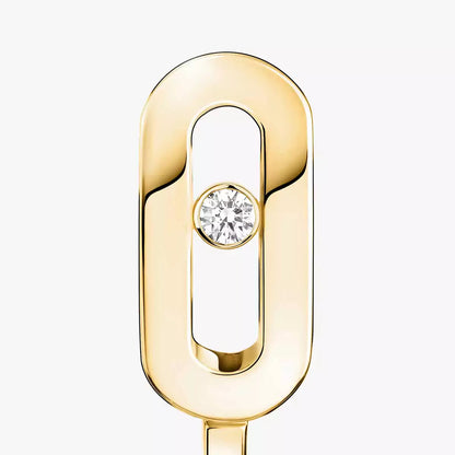 [Noble Aura jewelry]Diamond Mini Hoop Earrings Move Classique