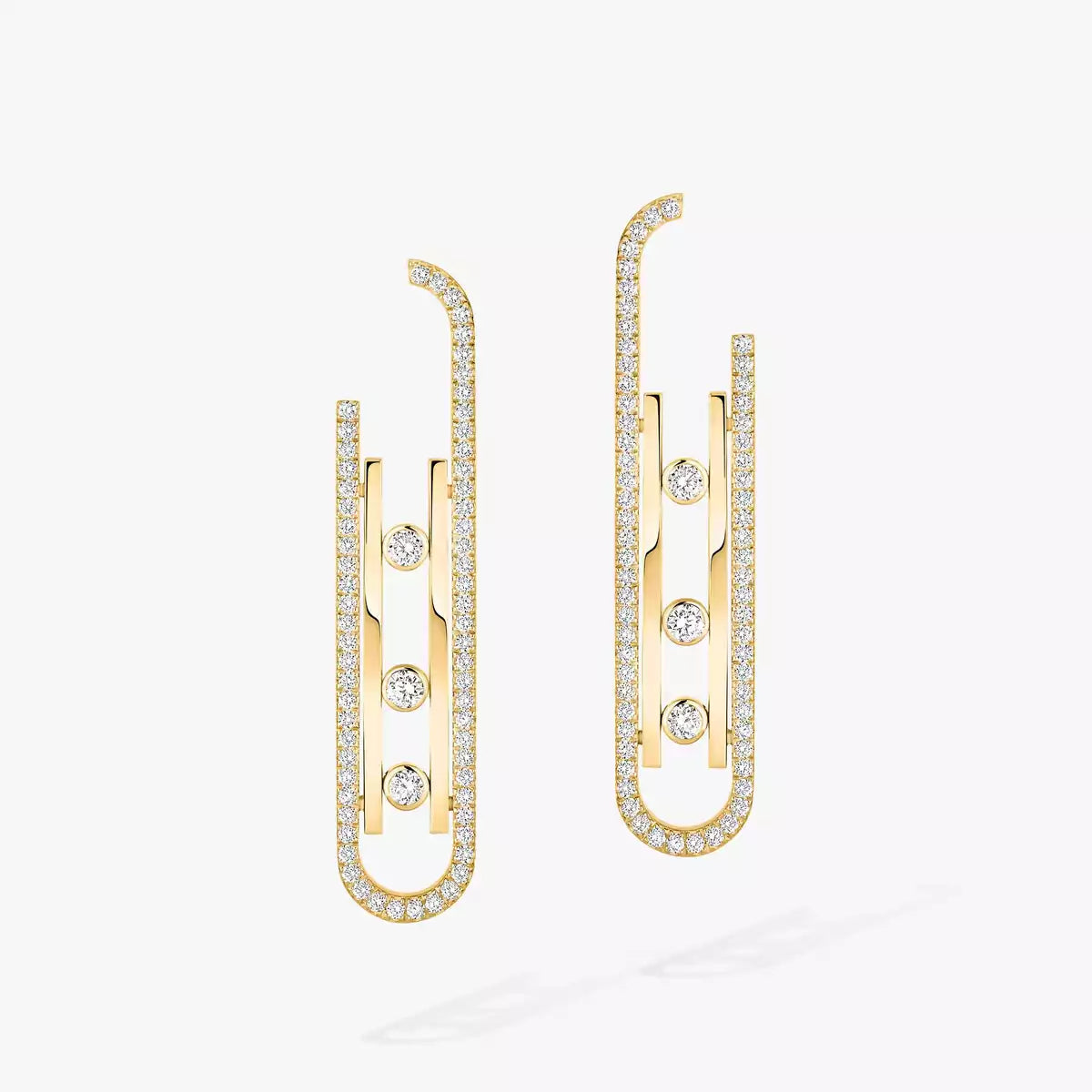 [Noble Aura jewelry]Diamond Pendant Earrings Move 10Th