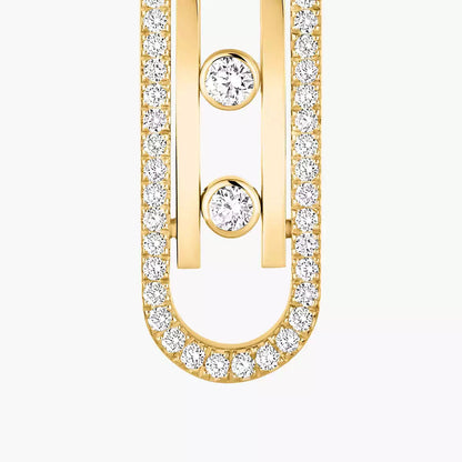 [Noble Aura jewelry]Diamond Pendant Earrings Move 10Th