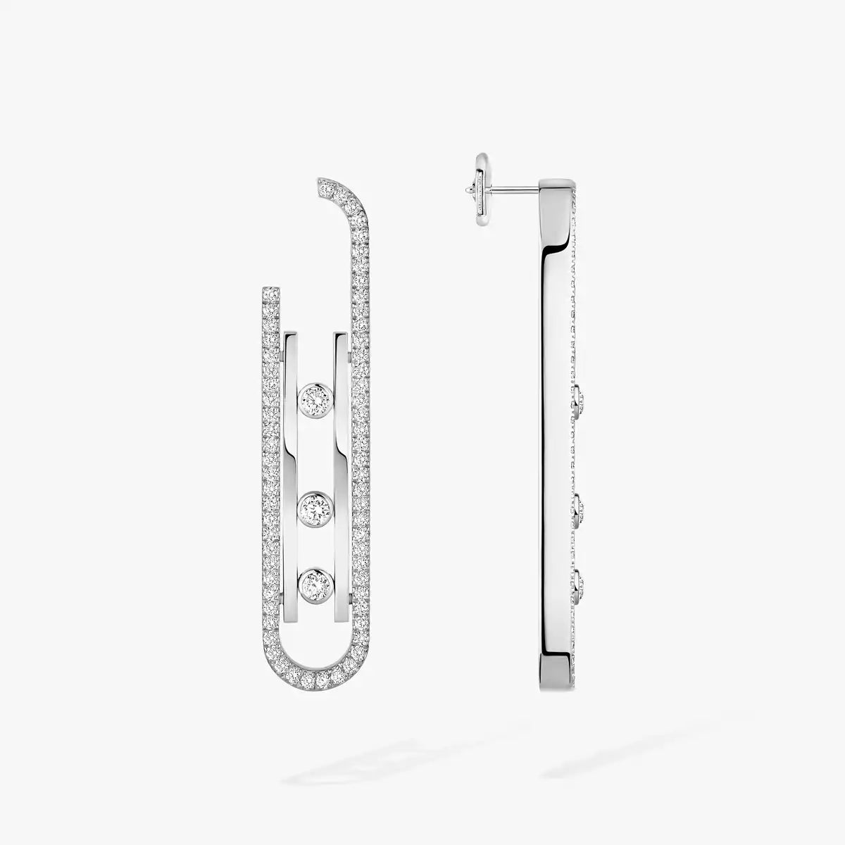 [Noble Aura jewelry]Diamond Pendant Earrings Move 10Th