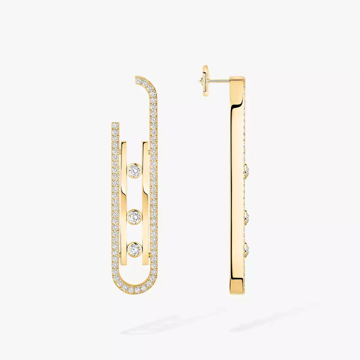 [Noble Aura jewelry]Diamond Pendant Earrings Move 10Th