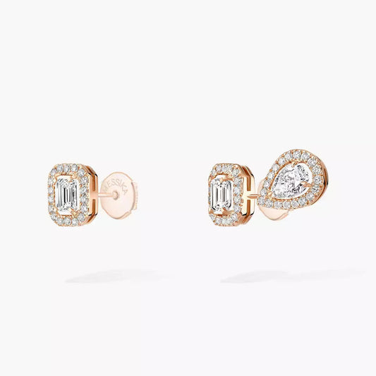 [Noble Aura jewelry]Diamond Earrings 0,10ct My Twin 1+2